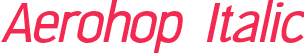 Aerohop Italic